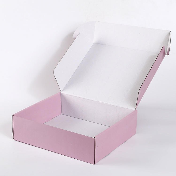 Wholesale Corrugated Packaging Square Plain Colorful Box Paper Box