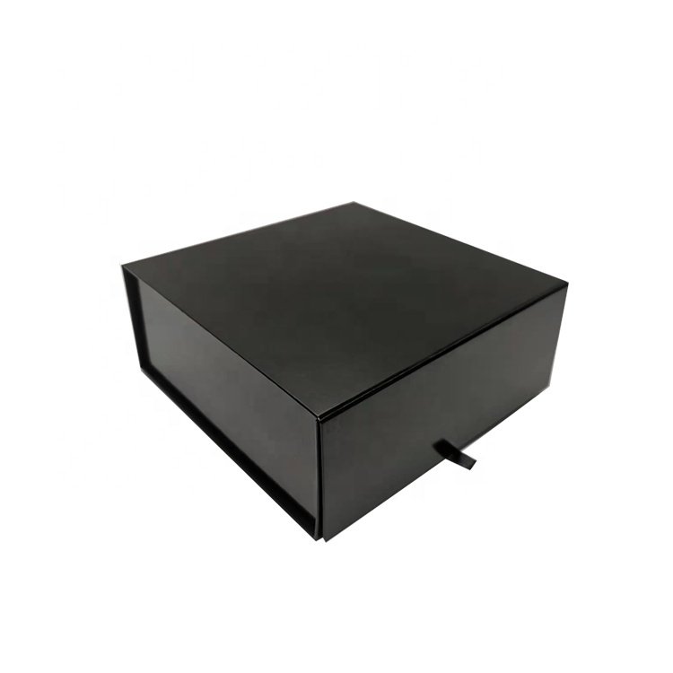 Wholesale Packaging Box Black Magnetic Closure Luxury Folding Magnetic Gift Box