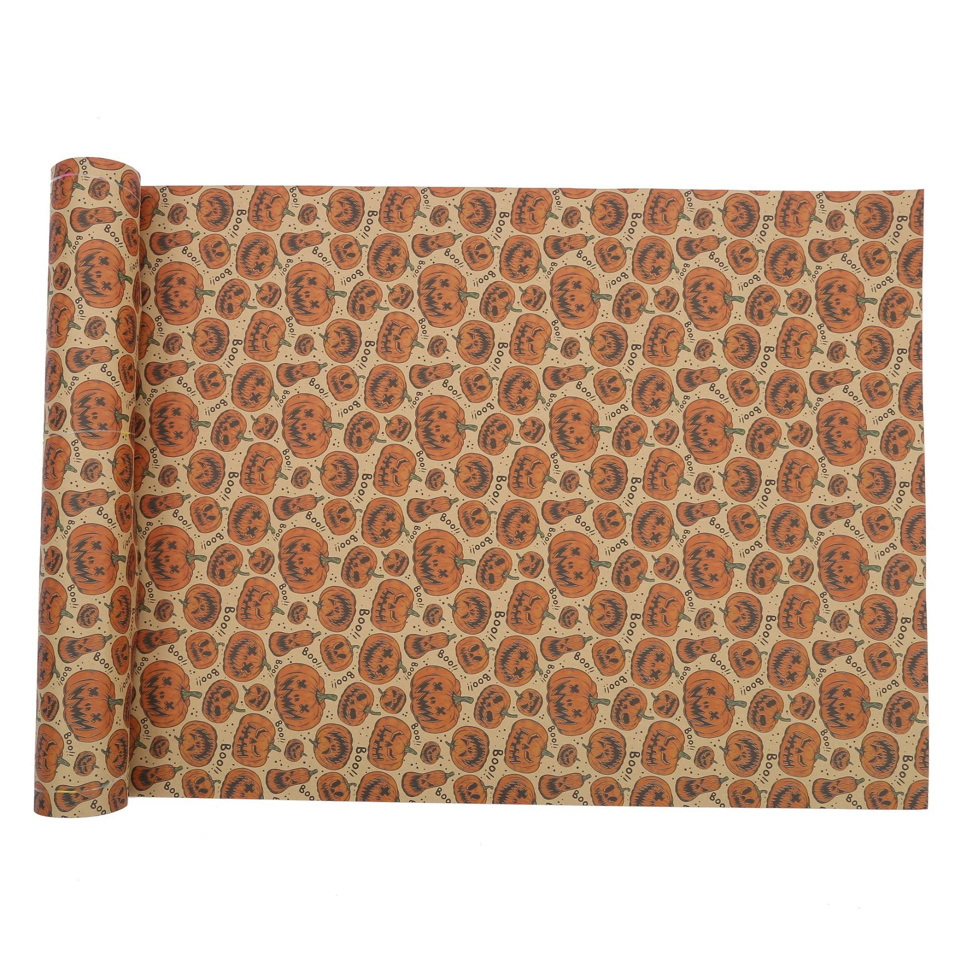 New Halloween Wrapping Paper Custom Beautiful Pattern Festival Birthday Gift Packaging Kraft Paper