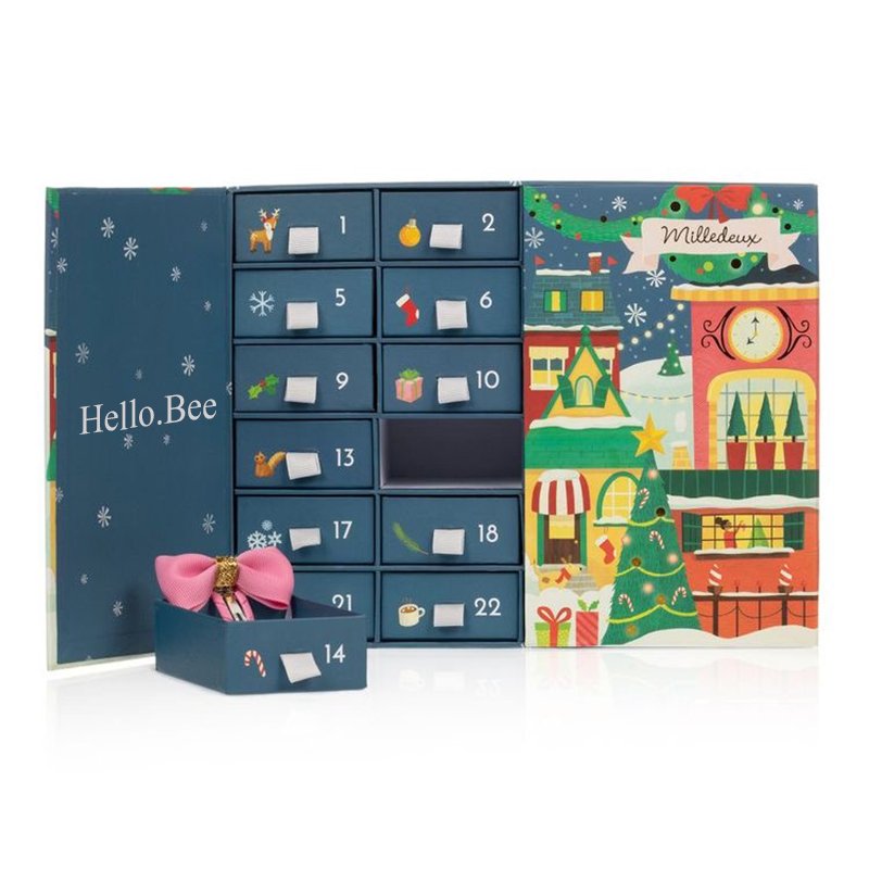 Custom Muslim Islamic Party Supplies Eid Mubarak Candy Boxeses Countdown Chocolate Gift Ramadan Advent Calendar Gift Magnetic Boxeses