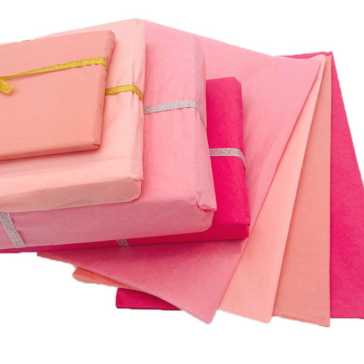 Wholesale Sydney Packaging Tissue Paper Printed Colored Plain Pink Wrapping Paper for Packing Clothes Shoes Gifts