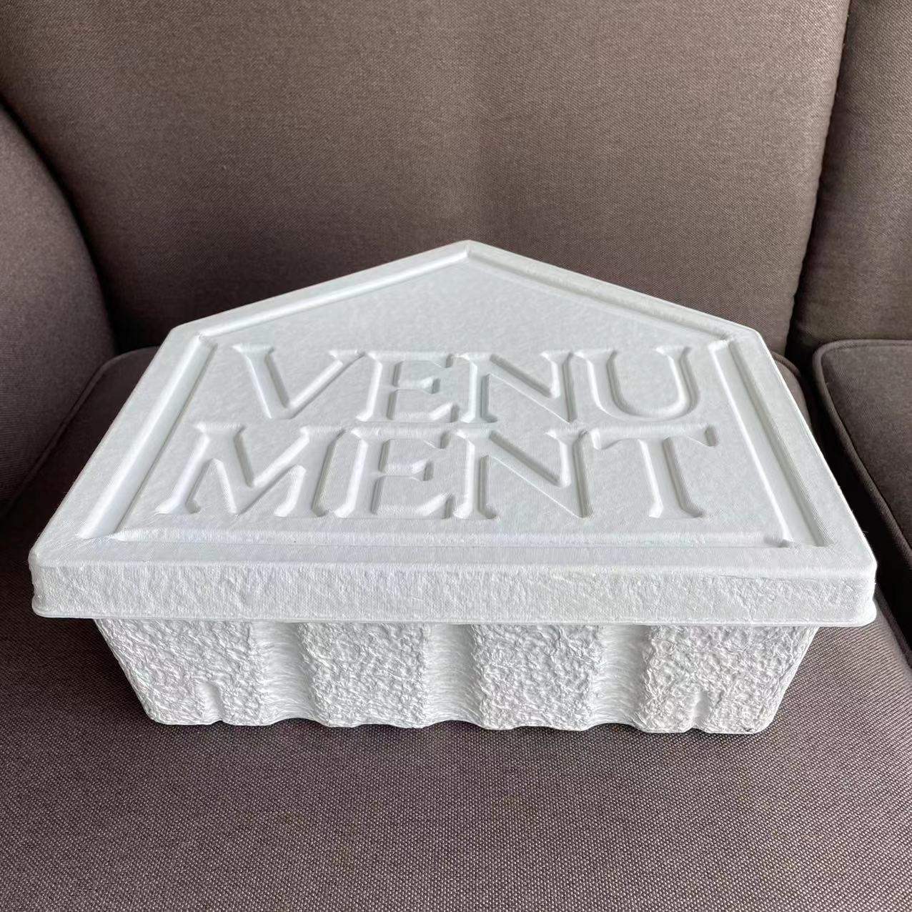 Biodegradable pulp molded paper packaging box of recycled paper for shoes and clothes