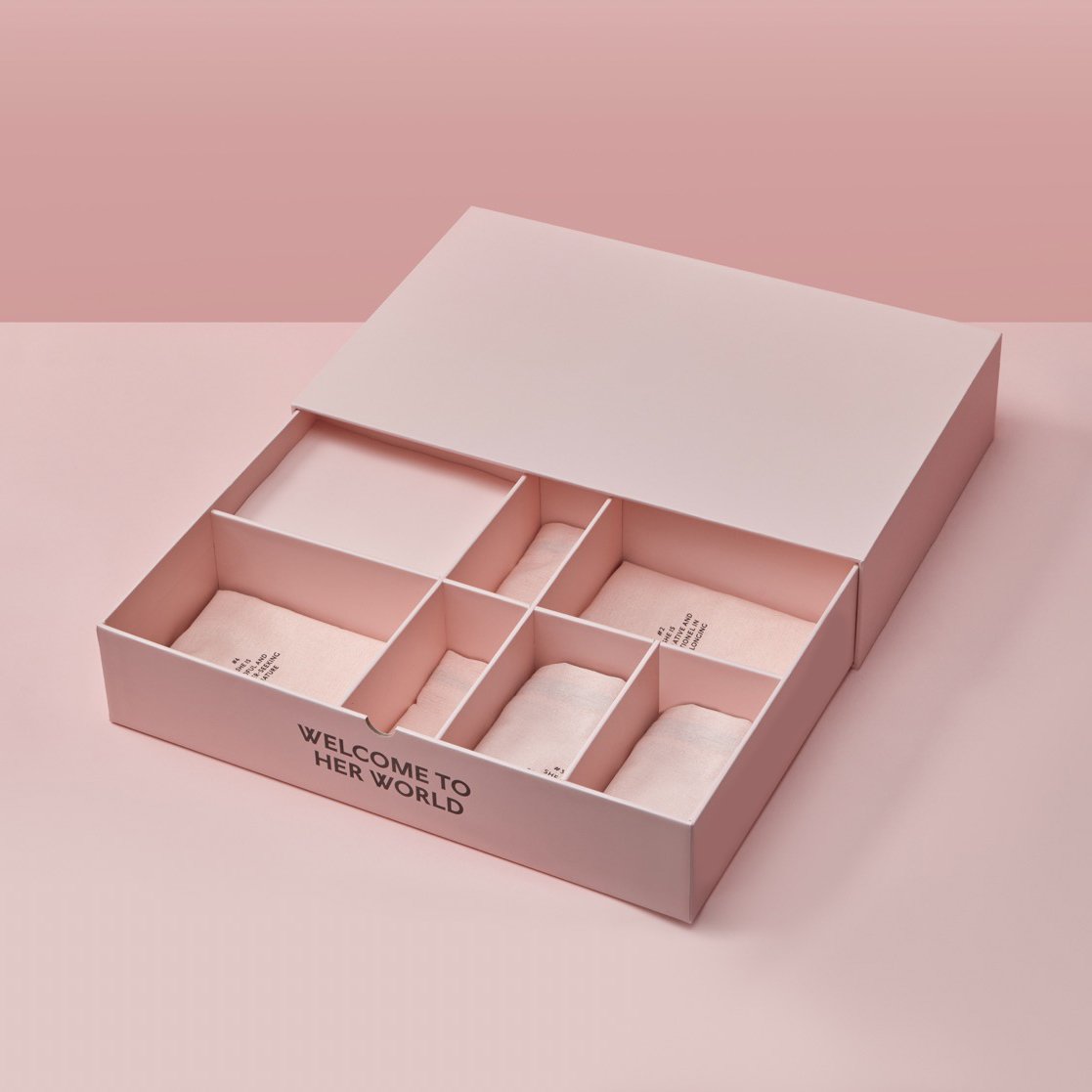 Customized logo design luxury cardboard chocolate gift packaging box heaven and earth cover box with isolation and separation