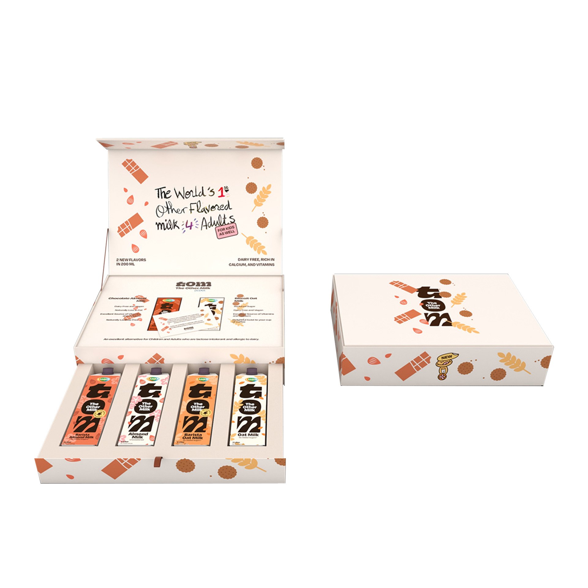 Customized logo design luxury cardboard chocolate gift packaging box heaven and earth cover box with isolation and separation