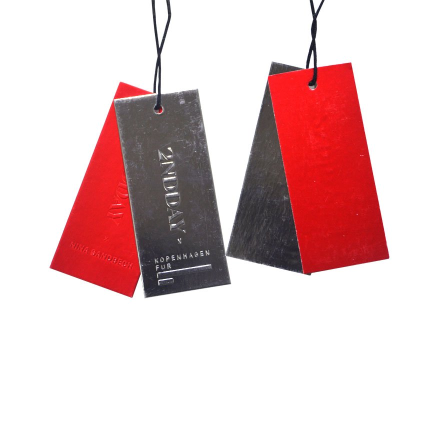 Best selling hang tag rope custom clothing seal string hang tags customer logo printed clothing paper tags label for clothing