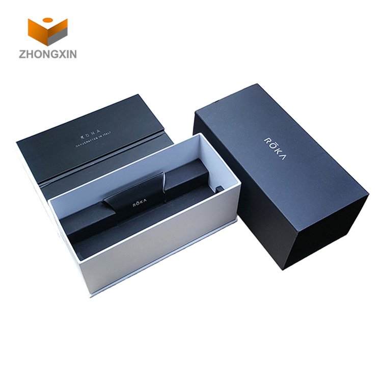 Custom Printing Luxury Eyeglasses Packaging Paper Case Paperboard Cardboard Empty Sunglass Package Boxes For Glasses Packing