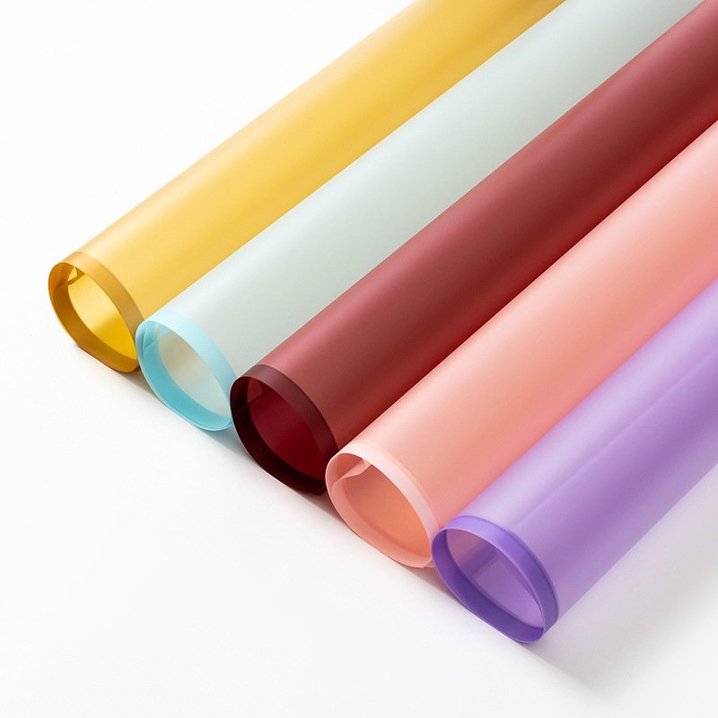 Wrapping Paper Florist Packaging Korean Wholesale Cheap Flower Golden Edge Bouquets Waterproof Flower Wrapping Paper