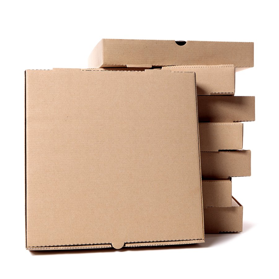 Wholesale Custom Color Logo Printing Disposable Kraft Takeaway Cardboard 10/12/14/16 Other Inch White Brown Pizza Box