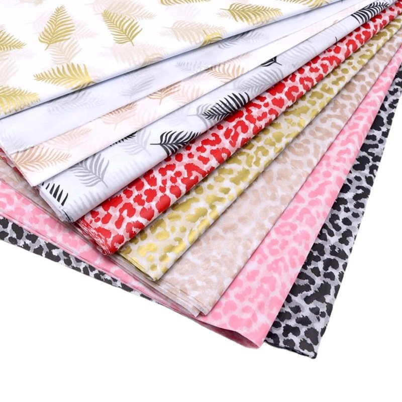 Wholesale Custom Printed Logo 17G Gift Bouquet Food Korea Flower Wrapping Paper Clothing Shoes Tissue paper for Packaging