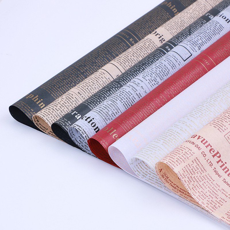 Wholesale Custom Printed Logo 17G Gift Bouquet Food Korea Flower Wrapping Paper Clothing Shoes Tissue paper for Packaging