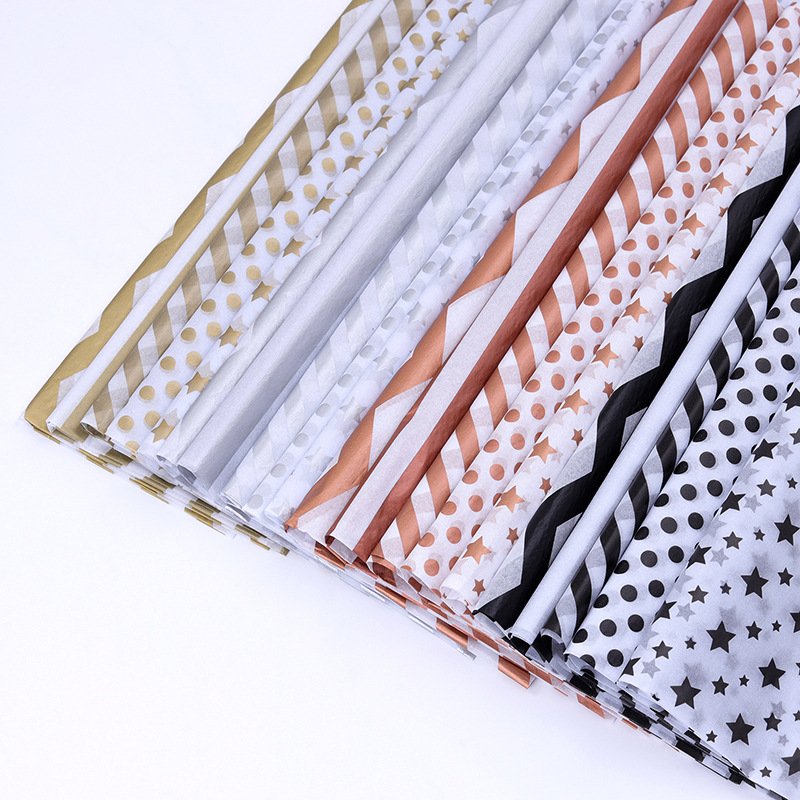 Wholesale Custom Printed Logo 17G Gift Bouquet Food Korea Flower Wrapping Paper Clothing Shoes Tissue paper for Packaging