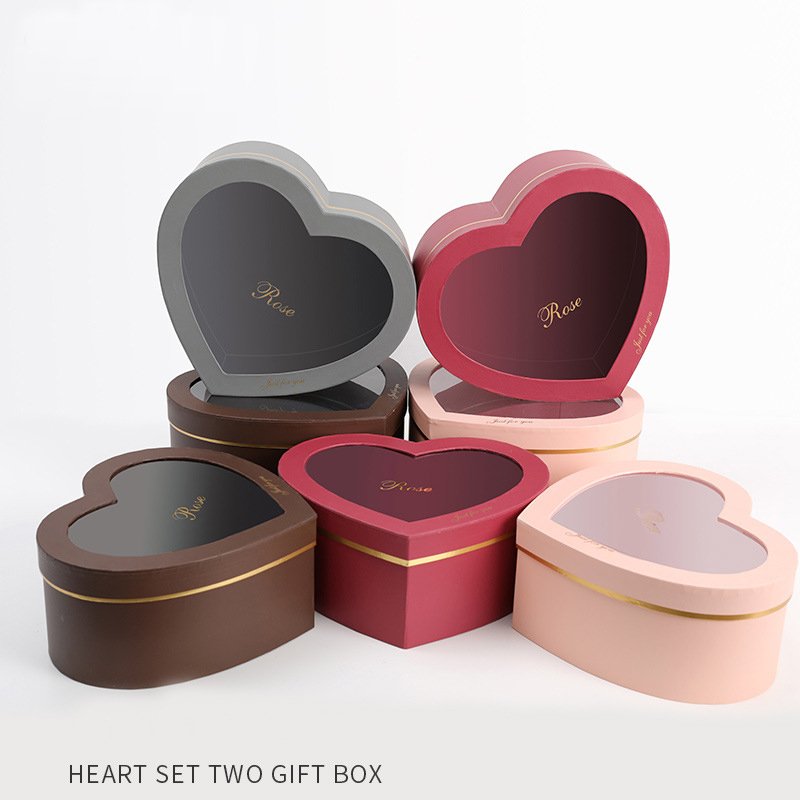 Valentine's Day Gift Love Set Transparent Window Rose Gift Box Surprise Box