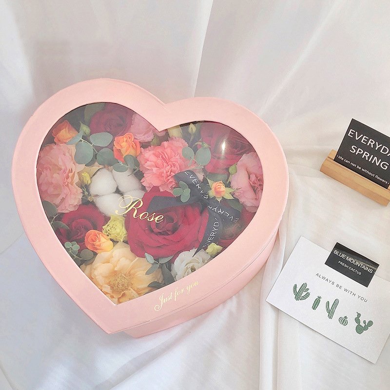 Valentine's Day Gift Love Set Transparent Window Rose Gift Box Surprise Box
