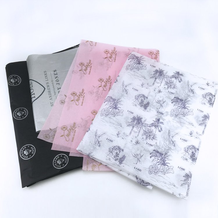 Custom Logo Wrapping Paper 17Gsm/22Gsm Printed Clothing Packaging Tissue Paper