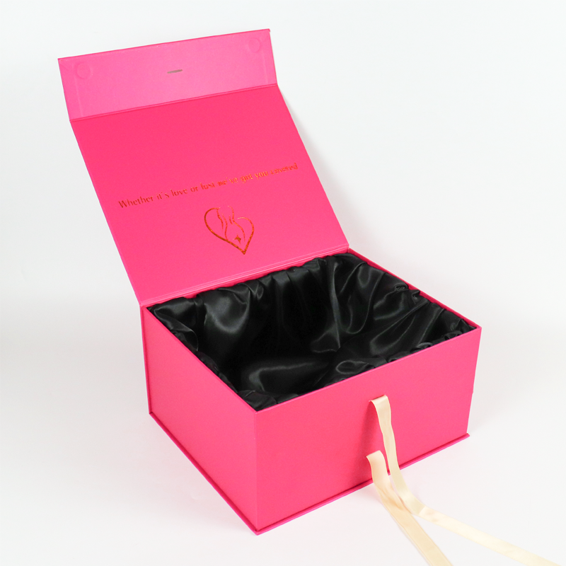 customized logo rigid cardboard ramadan gift magnetic wig human hair extension collection packaging paper box with satin insert
