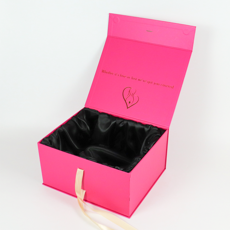 customized logo rigid cardboard ramadan gift magnetic wig human hair extension collection packaging paper box with satin insert
