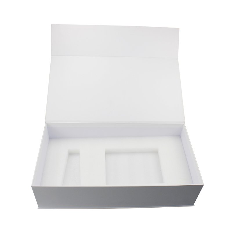 Custom Luxury Book Shaped Rigid Paper Box Packaging Magnetic Gift Boxes With EVA Foam Insert