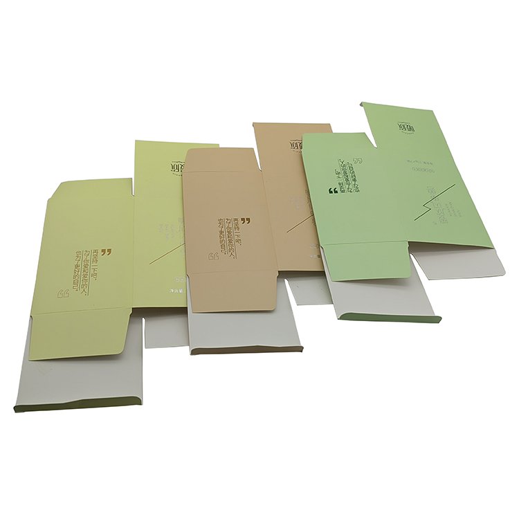 Wholesale custom print cheap paperboard folding card paper cosmetic product skincare packaging box