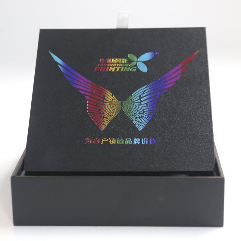 Custom printing logo rigid cardboard luxury flap open magnetic shoe folding packaging gift box clothing gift box packaging