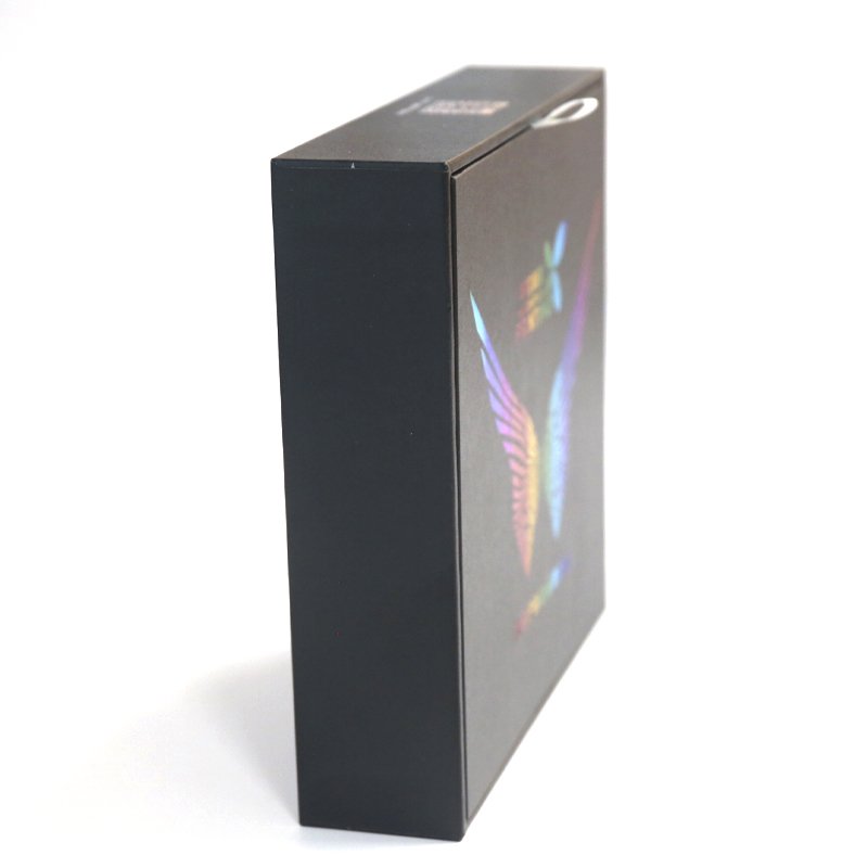 Custom printing logo rigid cardboard luxury flap open magnetic shoe folding packaging gift box clothing gift box packaging