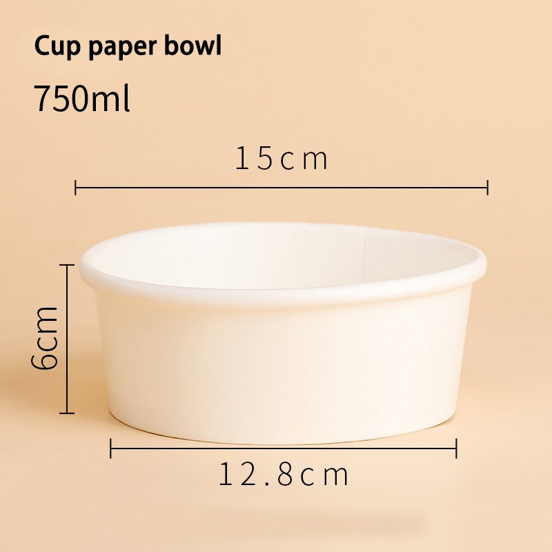 Takeaway Takeout Food Paper Container Bowl Deli Container Salad Paper Rice Bowl With Paper Lid