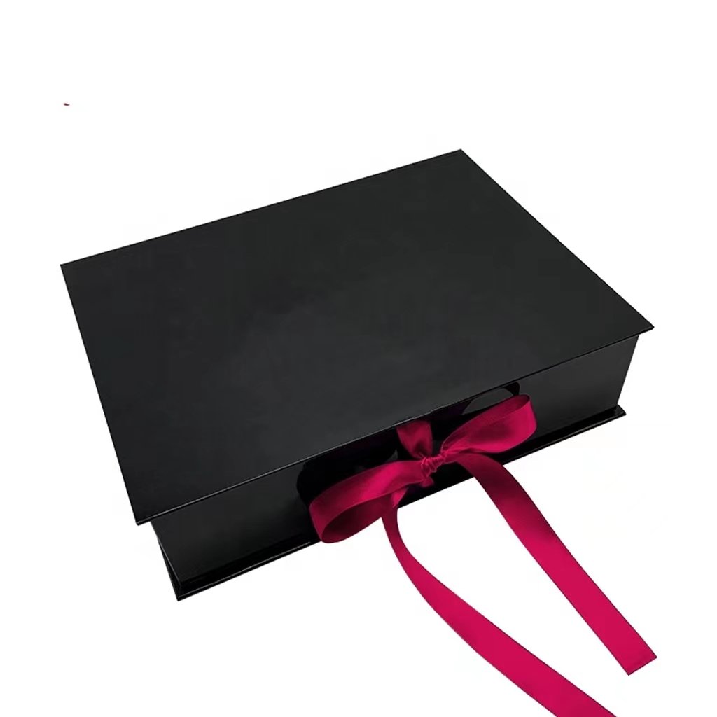 Cajas de papel logo accessories cosmetic box with satin lining makeup scarf flip human wigs pink hair packaging boxes luxury