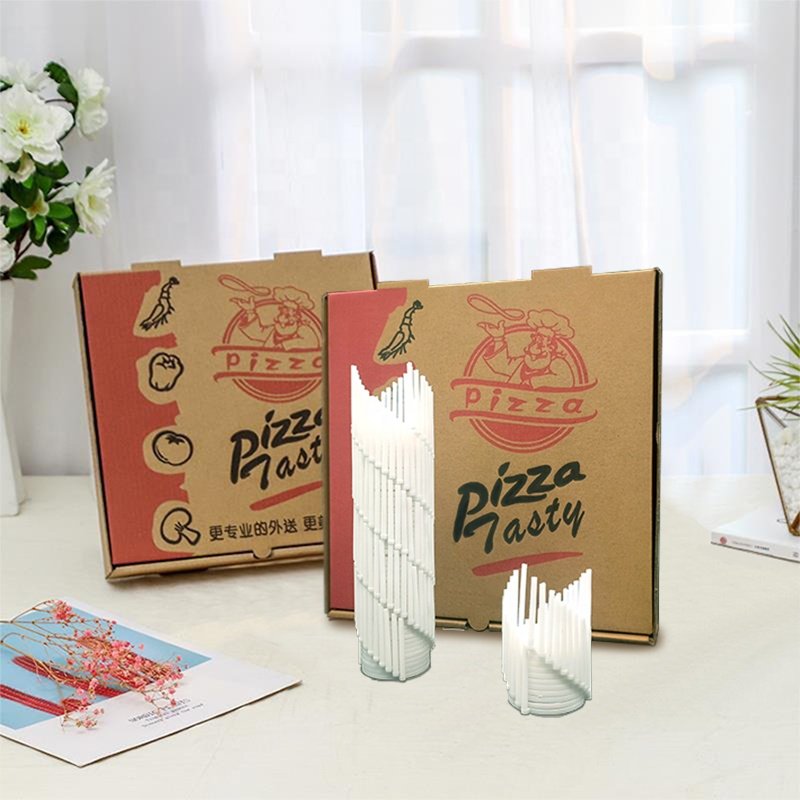 6-18'' Custom Logo Printed Kraft Paper Brown Pizza Packing Box Cardboard Box