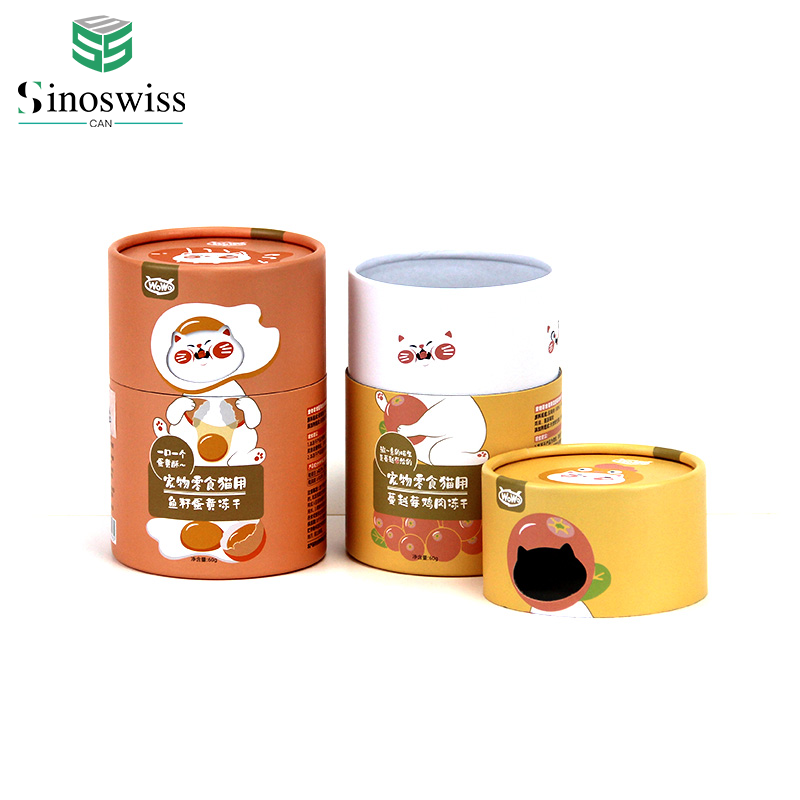 2023 Eco friendly Custom Logo Kraft Paper Tube Box for Anniversary Candle Puzzle Gift Paper Container Tube
