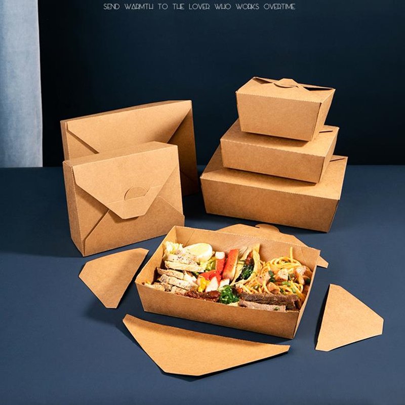 Customized Printed Food Packaging Disposable Takeaway Chicken Food Packaging