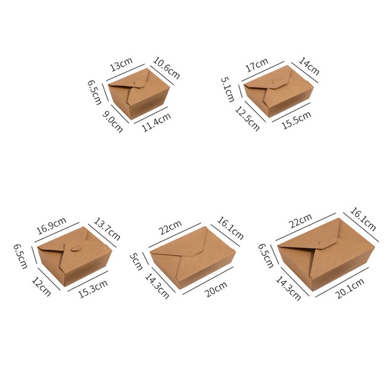 Customized Printed Food Packaging Disposable Takeaway Chicken Food Packaging