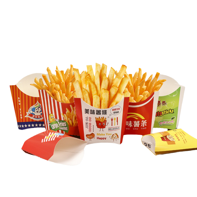 Custom Logo Popcorn Snacks Bucket Cup French Fries Packaging Fish And Chip Box