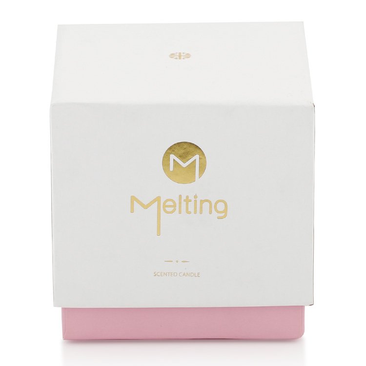 Wholesale Paper Cardboard Printed 2 Piece Square Candle Gift Box Packaging Luxury Gift Box Matte