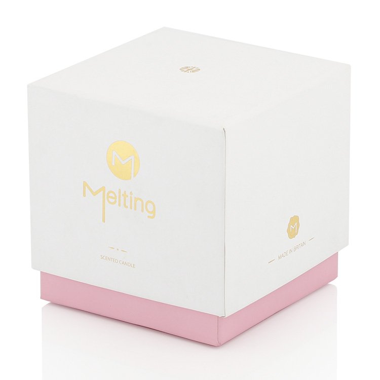 Wholesale Paper Cardboard Printed 2 Piece Square Candle Gift Box Packaging Luxury Gift Box Matte