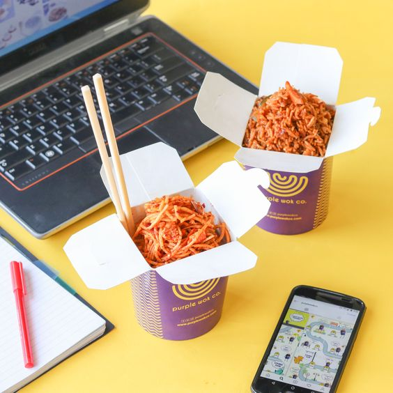 Custom Kraft Packaging Noodle Box for Takeout Takeaway Paper Custom Printed Disposable 16oz 26oz 32oz Snack Box Food