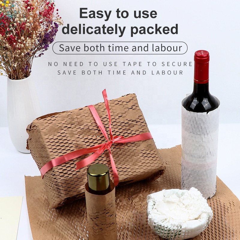 100% Biodegradable Packaging Materials Honeycomb Wrapping Paper