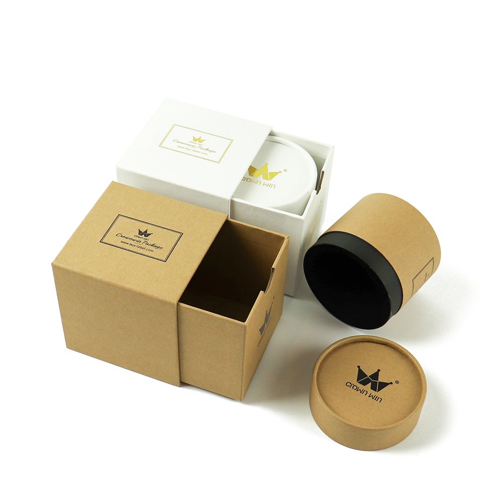 Luxury Candle Wax Melt Packaging Shipping Boxes Cylinder Round Creative Candle Tube Storage Holder Packaging Gift Box