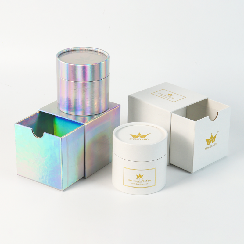 Luxury Candle Wax Melt Packaging Shipping Boxes Cylinder Round Creative Candle Tube Storage Holder Packaging Gift Box