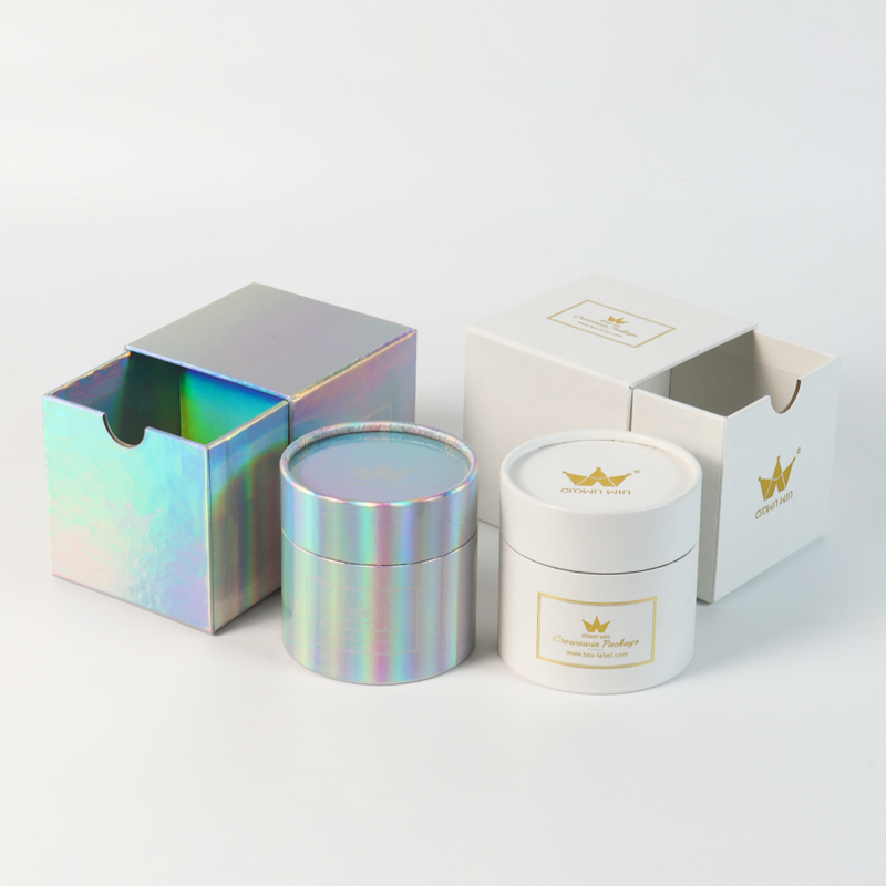 Luxury Candle Wax Melt Packaging Shipping Boxes Cylinder Round Creative Candle Tube Storage Holder Packaging Gift Box