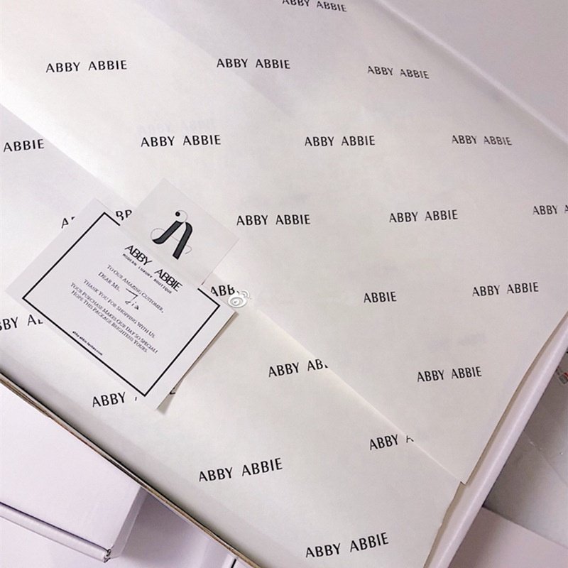 personalised packaging tissue paper custoom logo printed
