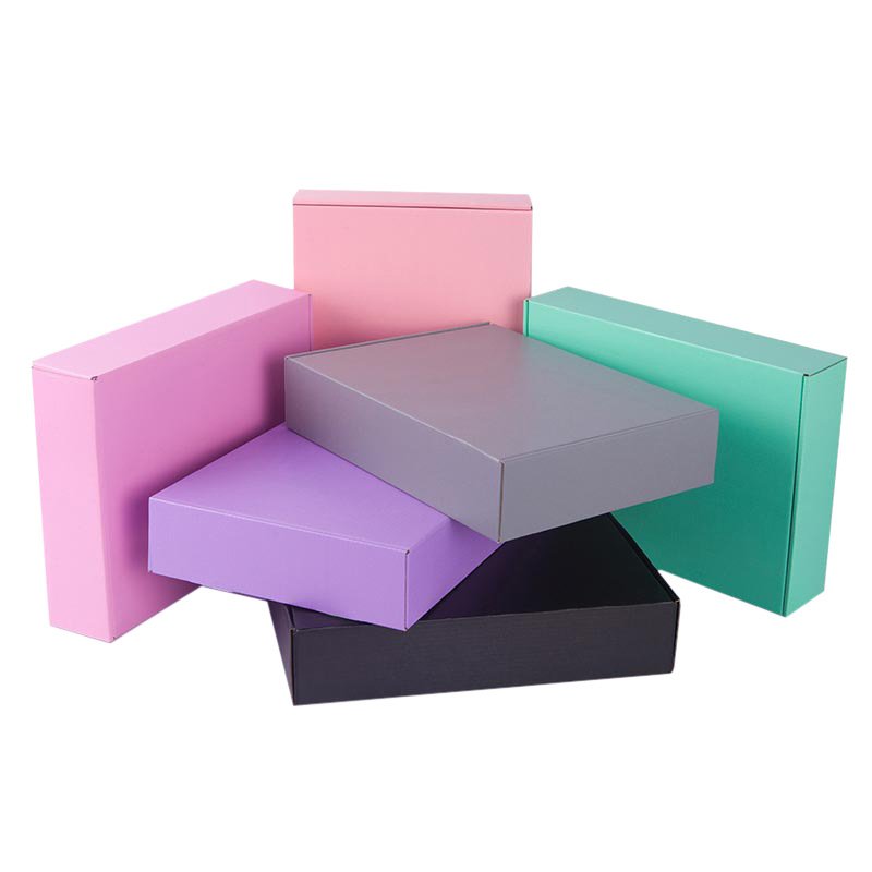 Luxuriant custom paper carton gift box package with logo foldable corrugated cardboard packaging mailer boxes 3 layers