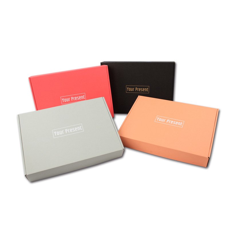 Luxuriant custom paper carton gift box package with logo foldable corrugated cardboard packaging mailer boxes 3 layers