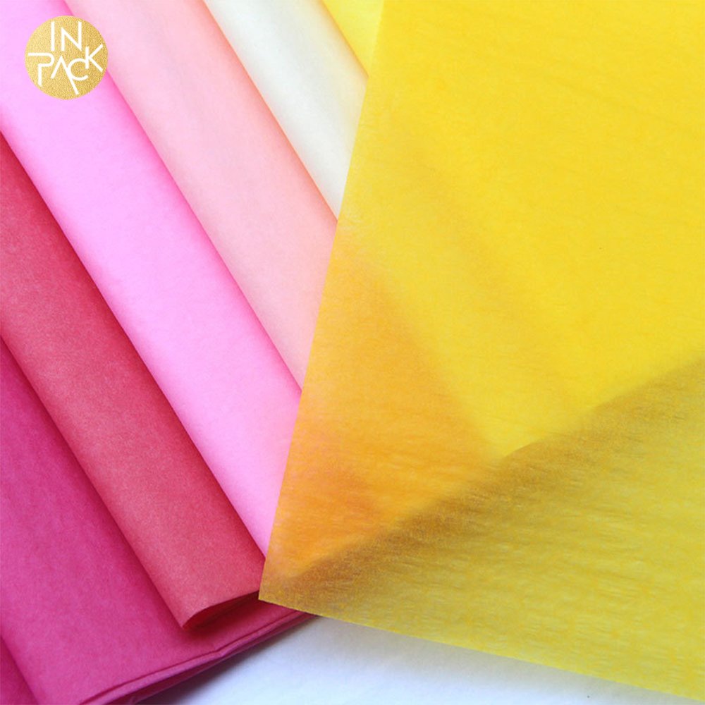 IN PACK Printed Branded Colored Wrapping Tissue Paper Packaging Tissue Custom Logo for Clothing Gift Packaging