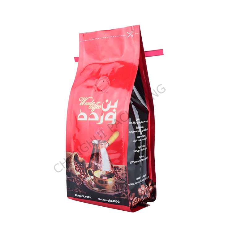 Custom 8Oz 180Micron Matt Black Kraft Paper/PA/CPP Inventory Foil Lined Wide Bottom Coffee Packaging Bags With Valve And Tin Tie