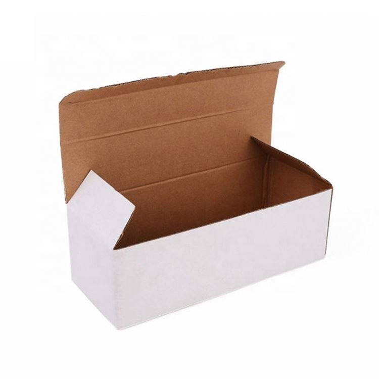 Wholesale Cheap Matt White Ecommerce Packaging Foldable Corrugated Cardboard Shipping Mailing Box