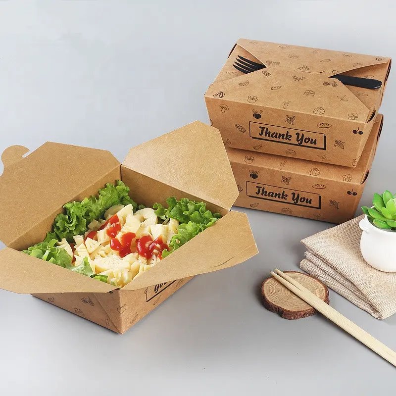 takeout custom food paper box packaging