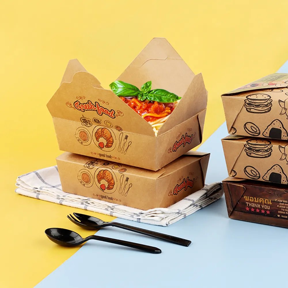 takeout custom food paper box packaging