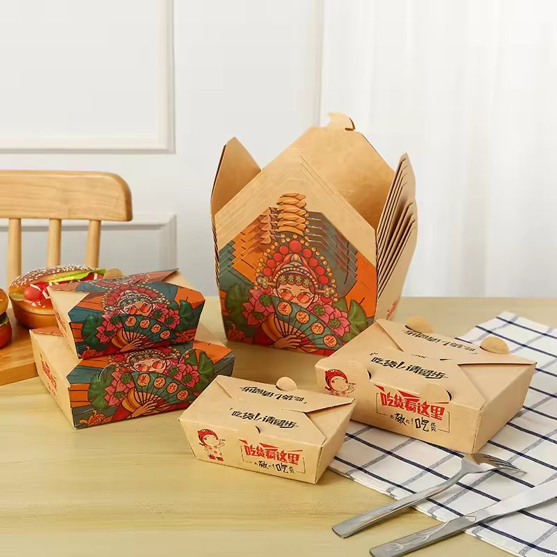 takeout custom food paper box packaging