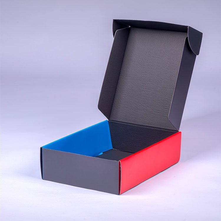 Custom Size Black Rigid Box Clothing Packaging Boxes Carton Box for Shoes