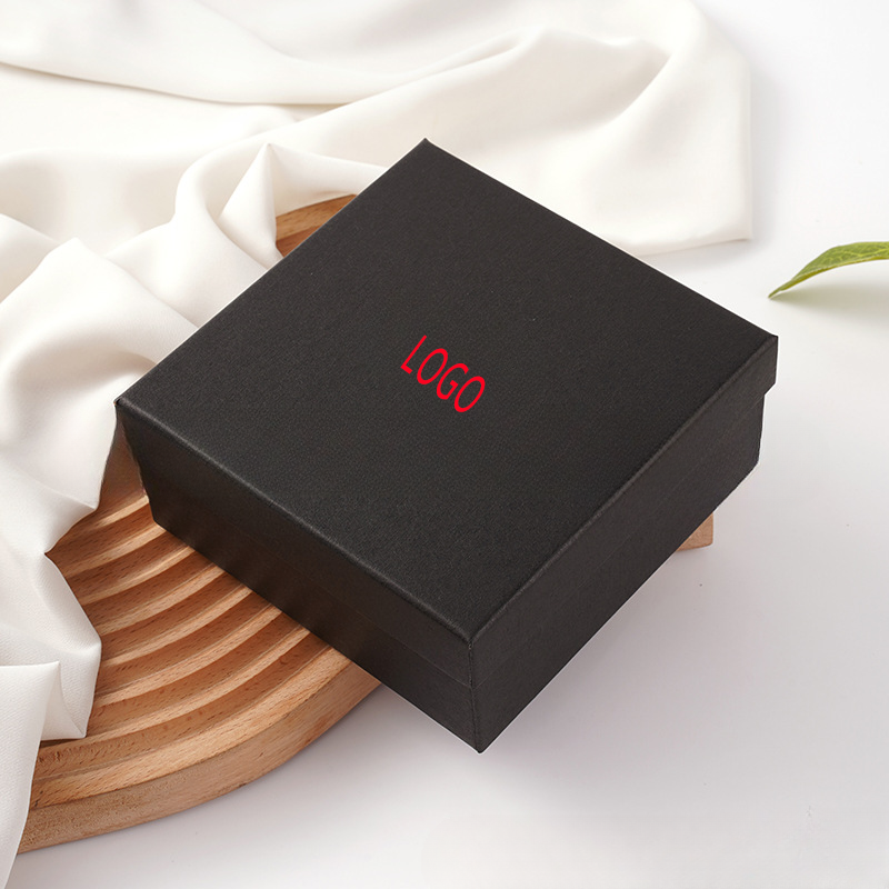 Custom luxury paper box cardboard box lid and bottom gift box for belt Packaging with ribbon