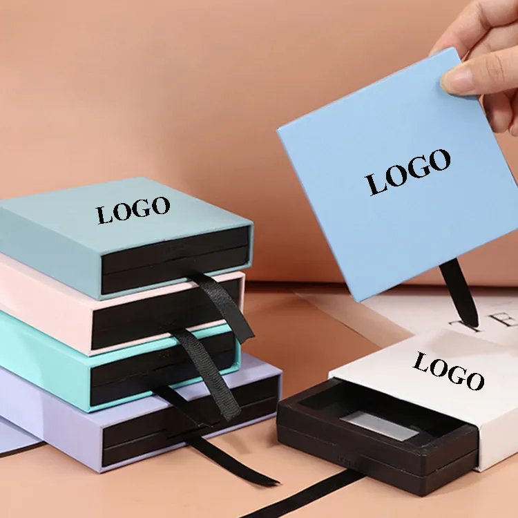 Factory Cheap Jewelry Box Cardboard Small Drawer Gift Box Ring Earring Necklace Custom Packaging